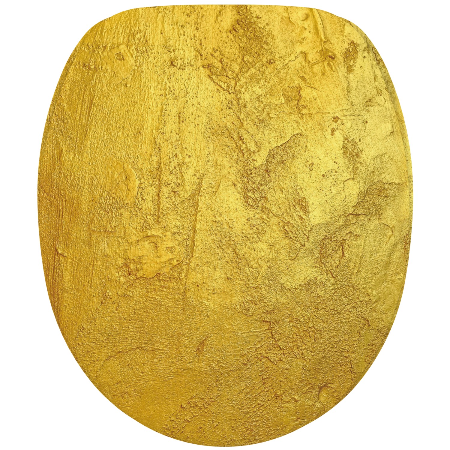 Sanilo WC Sitz mit Absenkautomatik Gold, hochwertiger und stabiler Toilettendeckel aus Holz