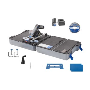 Dremel Mobile-Sägestation CS12V-S1C Kreissäge mit Zubehör und Sägetisch-Koffer.