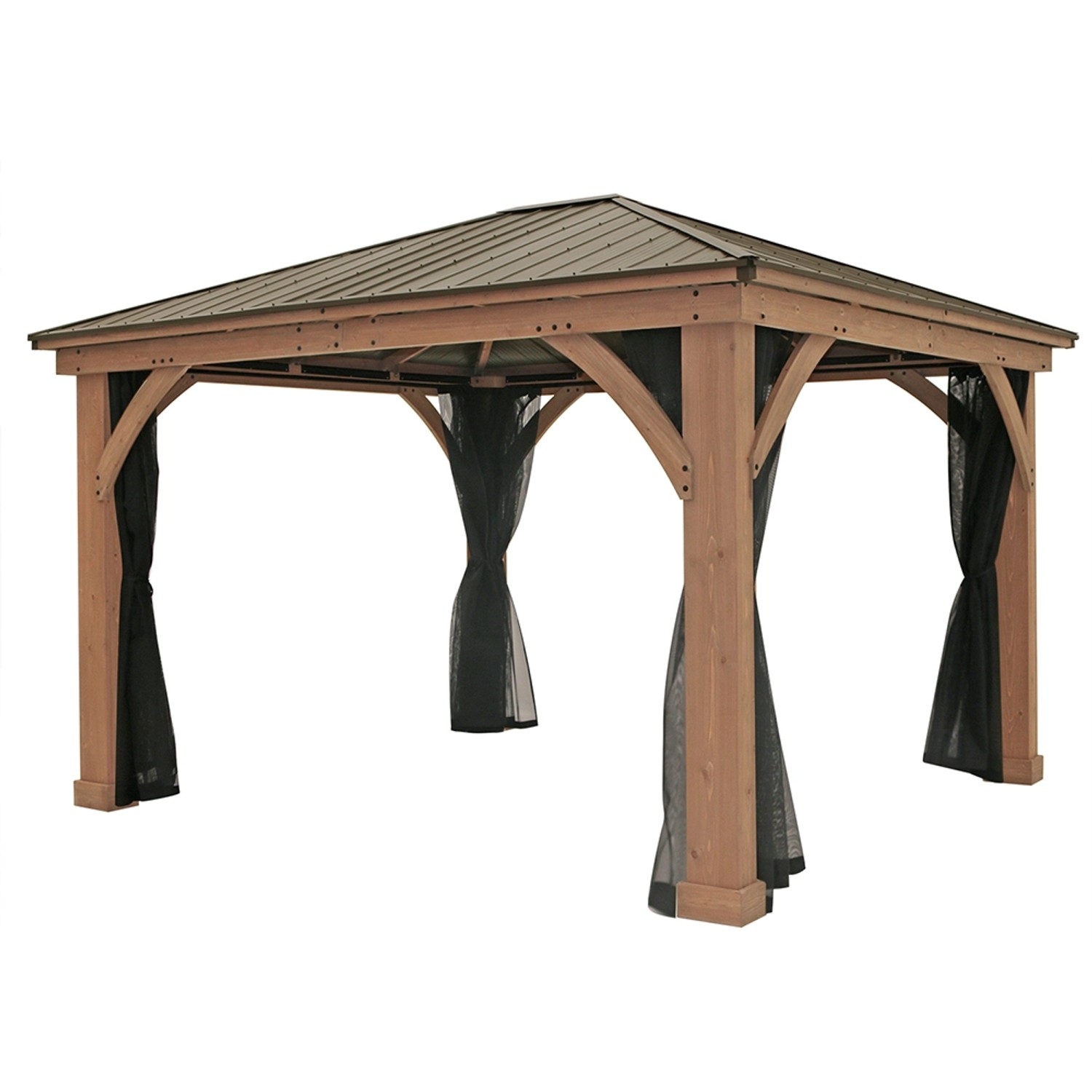 Westmann Moskitonetz für Pavillon 325 cm x 225 cm 4er-Pack