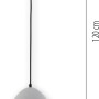 Paul Neuhaus Pendelleuchte Eton, Betonoptik, Ø 21cm, Hängelampe für Essbereich.