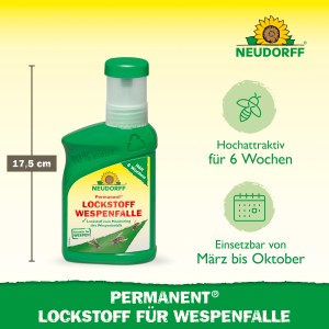 Neudorff Wespenfallen Lockstoff, 250ml Flasche, hochattraktiv für Wespen.