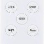 Fernbedienung für Globo LED-Deckenleuchte Doro, weiß, mit Tasten für Lichtsteuerung und Timer.