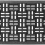 Schwarze Astra Gummimatte Dynamic, 40x60 cm, mit geflochtenem Muster. Fußmatte für den Eingangsbereich.