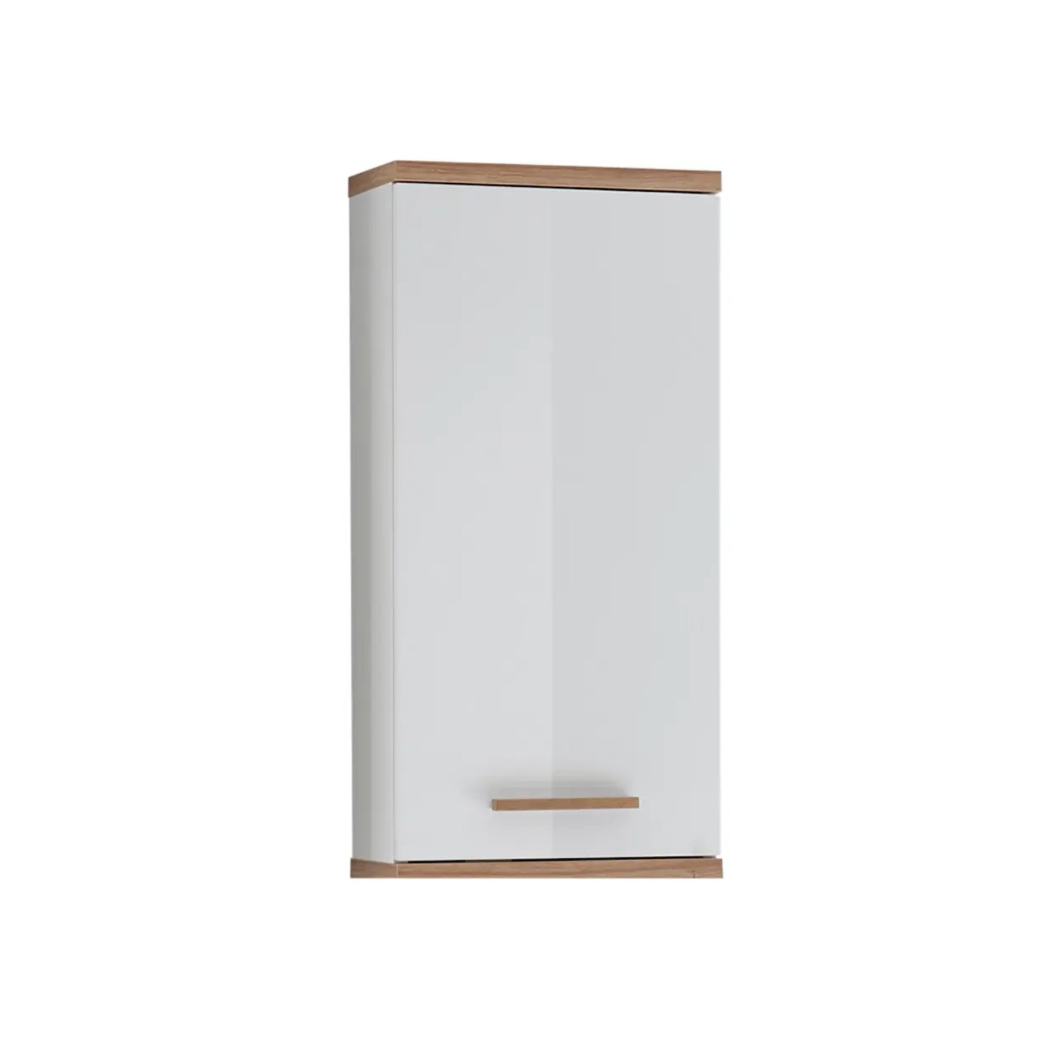 Pelipal Wandschrank aus dem Badmöbel-Set Quickset 923, Weiß/Riviera Eiche Dekor.