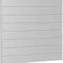 Biohort Wandpaneel Sichtschutz in Silber-Metallic, 200x180cm, für den Garten.