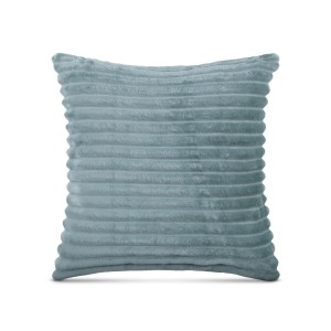 Bestlivings Dekokissen Kordoptik 40x40 cm, graugrün. Quadratisches Zierkissen mit Kordmuster.