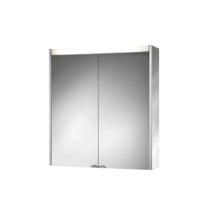 Jokey Spiegelschrank Alto, 65,4x72 cm, Aluminium, mit LED-Beleuchtung für Bad & Gäste-WC.