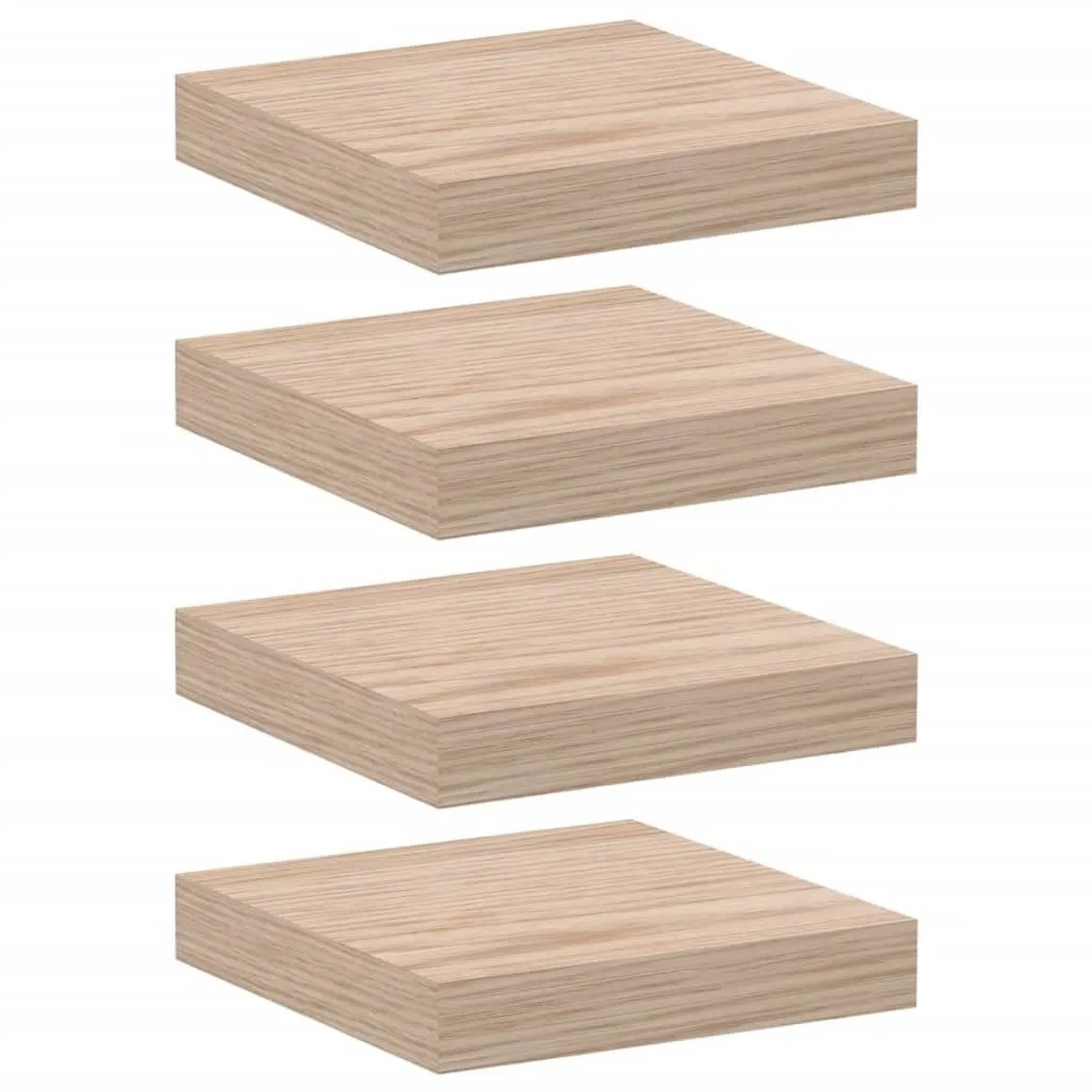 vidaXL Schweberegal 4 Stk 23x23,5x4 cm Holzwerkstoff 4010681