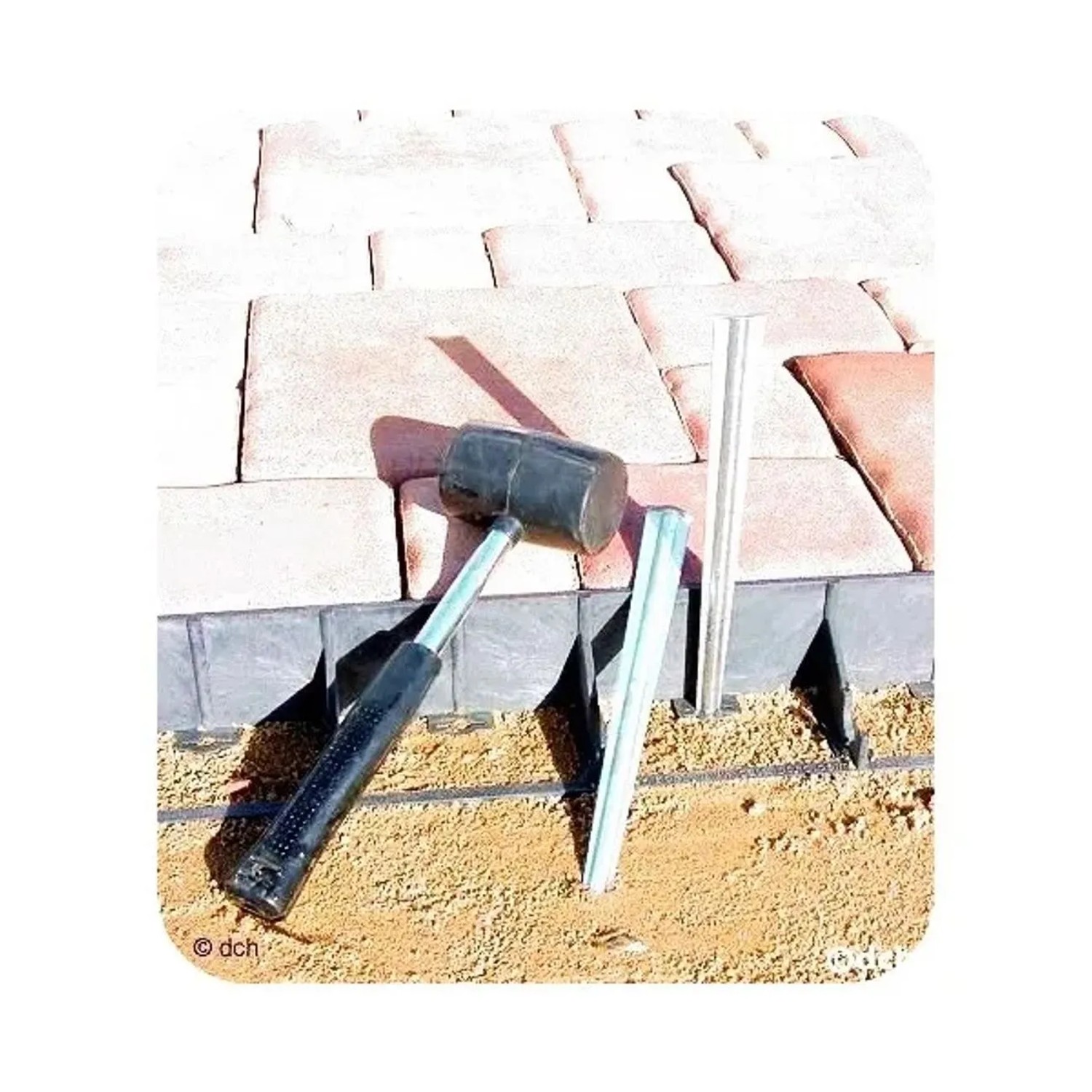 Green-Split Erdanker Metall 25 cm X 3 cm Silber 10er Set_6