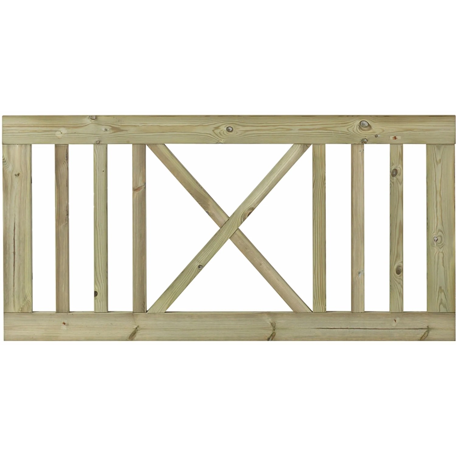 Plus Holz Vorgartenzaun Rom Nadelholz druckimprägniert 150 cm x 75 cm