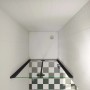 AICA Falttür Dusche mit schwarzem Rahmen, 100x185cm, 6mm ESG Glas für Nische