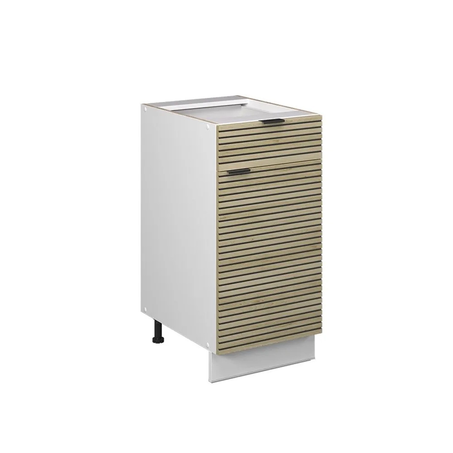 Vicco Unterschrank für Spüle/Kochfeld Fame-Line Eiche Paneel 40 x 82 AP Marmor Art Nr 60931