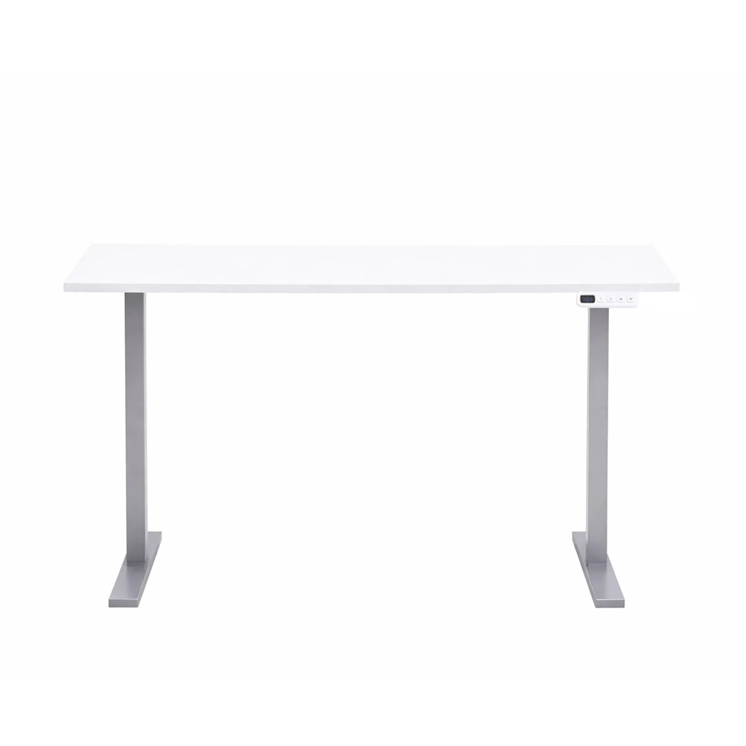 Schildmeyer Schreibtisch Metz 117,2 cm x 138 cm x 60 cm Mattweiß Elektrisch