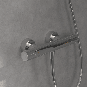 Villeroy & Boch Duscharmatur Universal Taps & Fittings Aufputz-Thermostat mit Verbrühschutz Sicherheitssperre Chrom