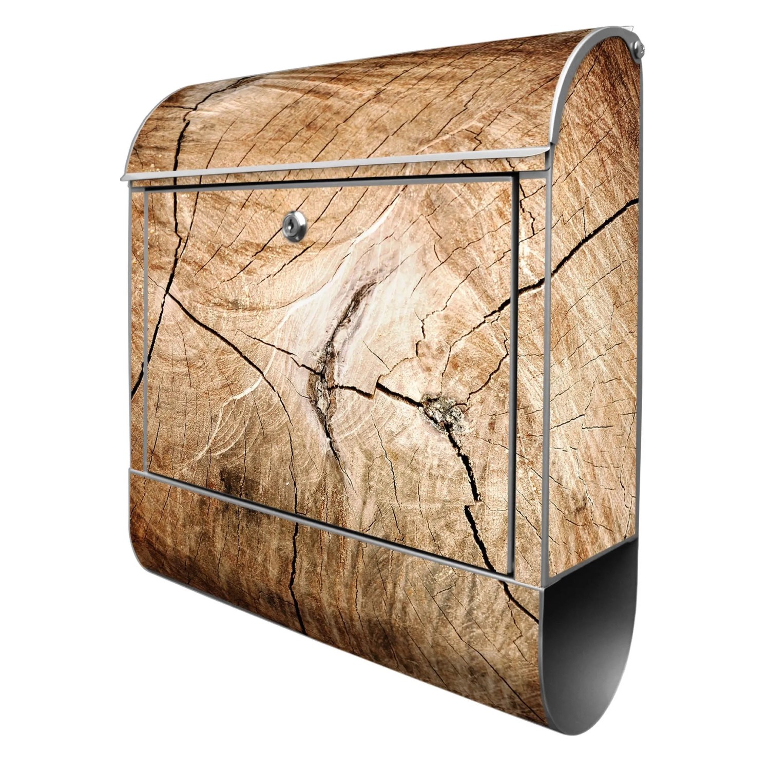 Banjado Design Briefkasten Silber Pulverbeschichtet 39x47x14cm 2 Schlüssel günstig online kaufen