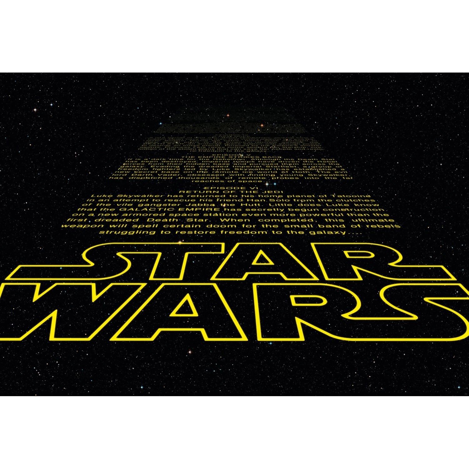 Disney Fototapete Star Wars Schwarz und Gelb 368 x 254 cm 612226 günstig online kaufen