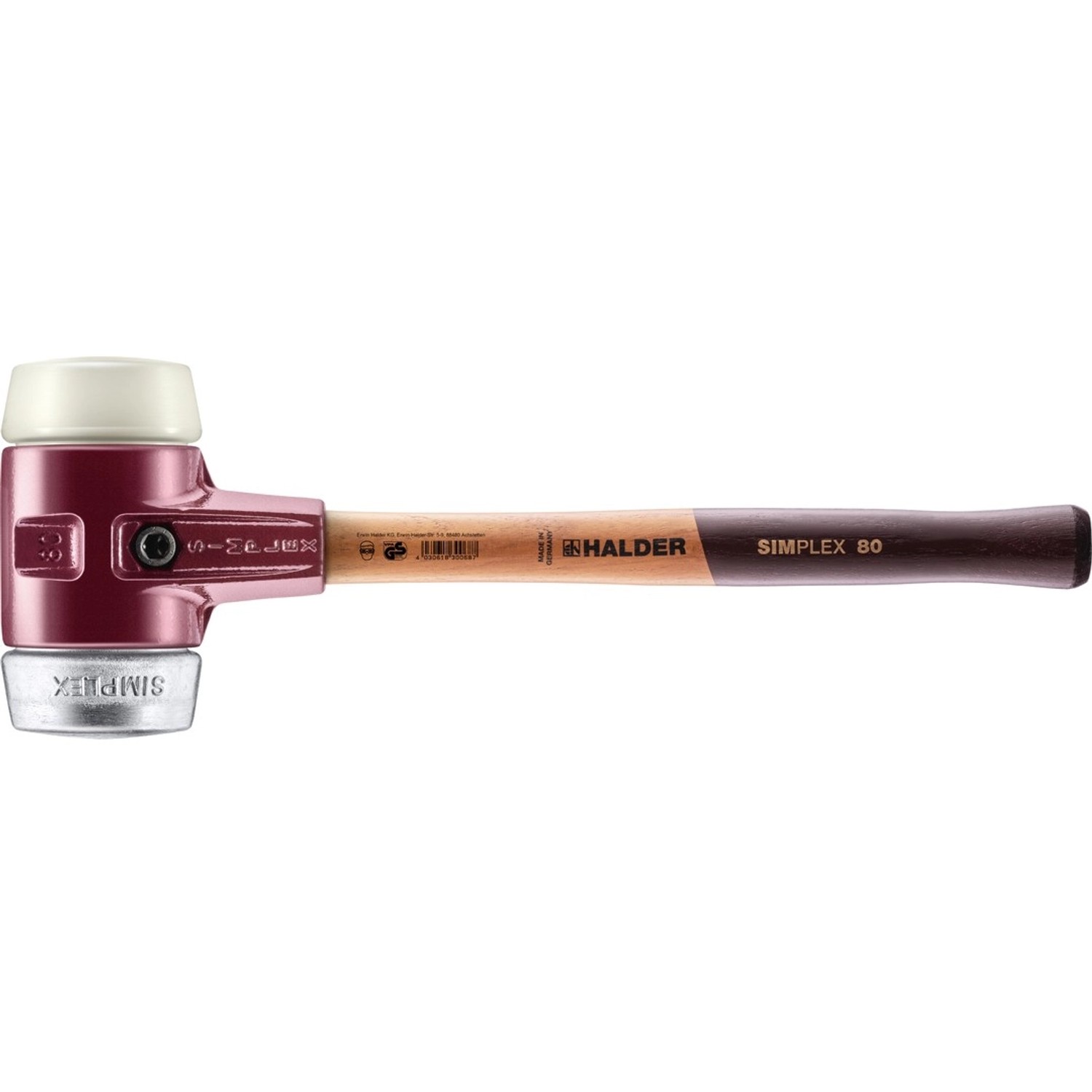 Halder Simplex Schonhammer Ø 80 mm Nylon   Weichmetall günstig online kaufen