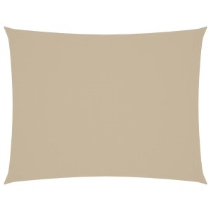 vidaXL Sonnensegel Oxford-Gewebe Rechteckig 3x4,5 m Beige 135156