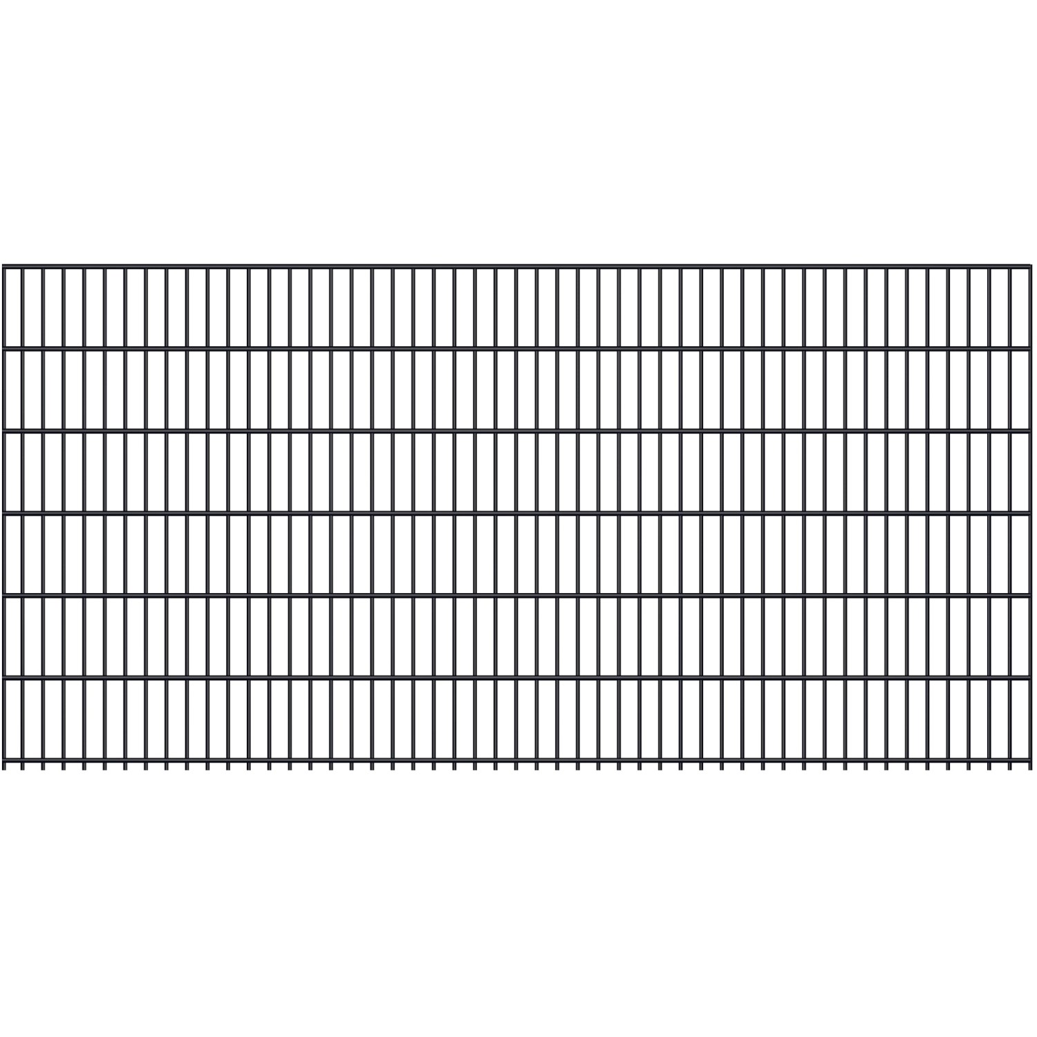 Doppelstabmatte 8/6/8 mm Anthrazit 250 cm x 123 cm kaufen bei OBI