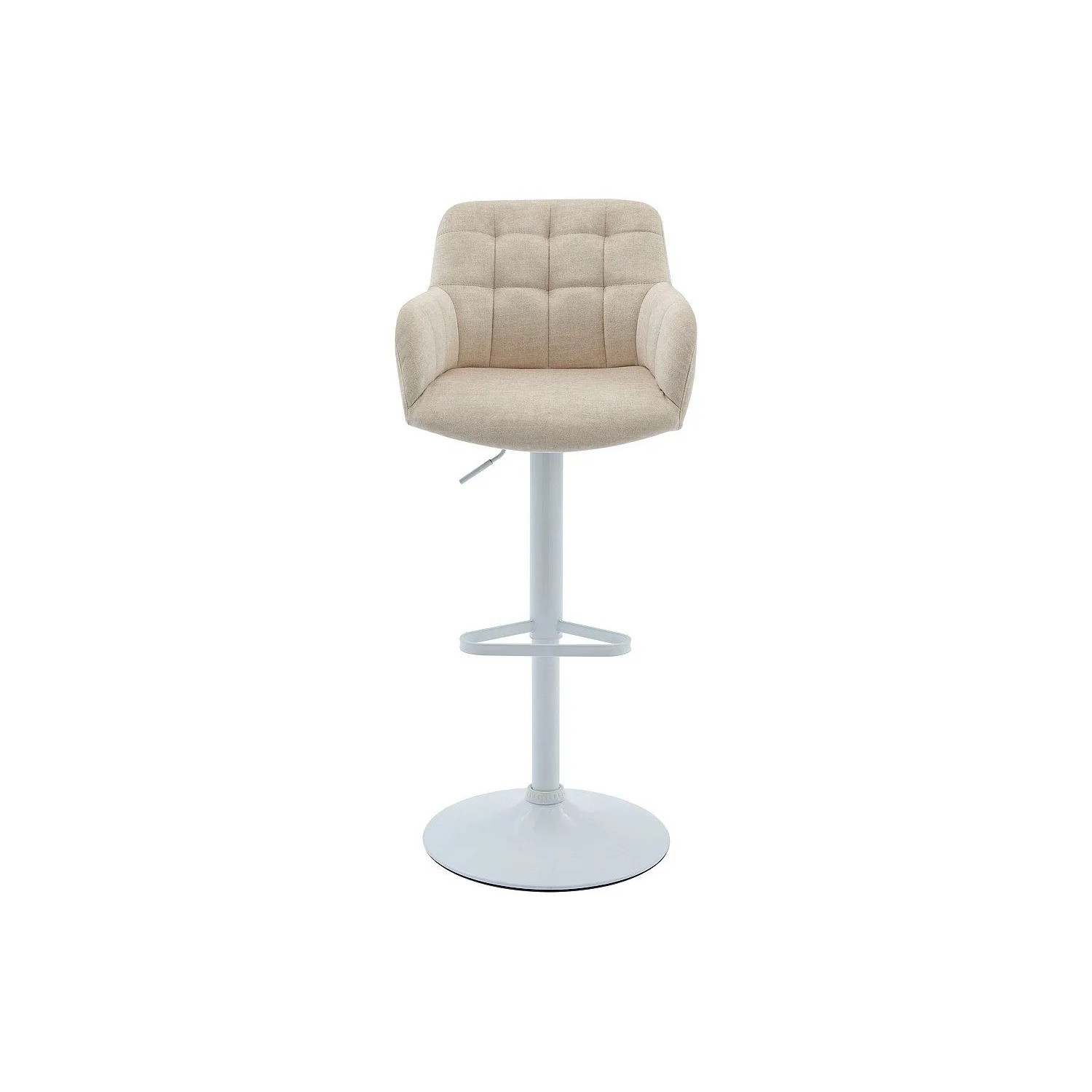 Vente-unique Barhocker Pega Cremefarben  Weiß 50 cm