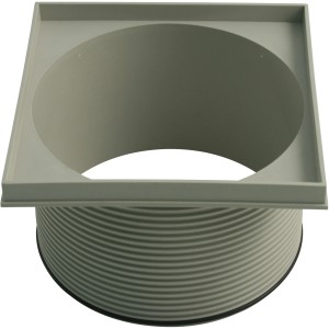 Marley Aufsatz für Kellerablauf DN 75/DN 110 mit drehbarem Oberteil.