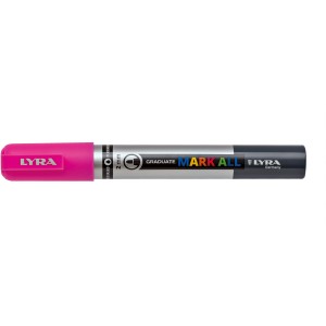 LYRA Mark All Marker, Permanentmarker mit Rundspitze 2mm in Neonpink.
