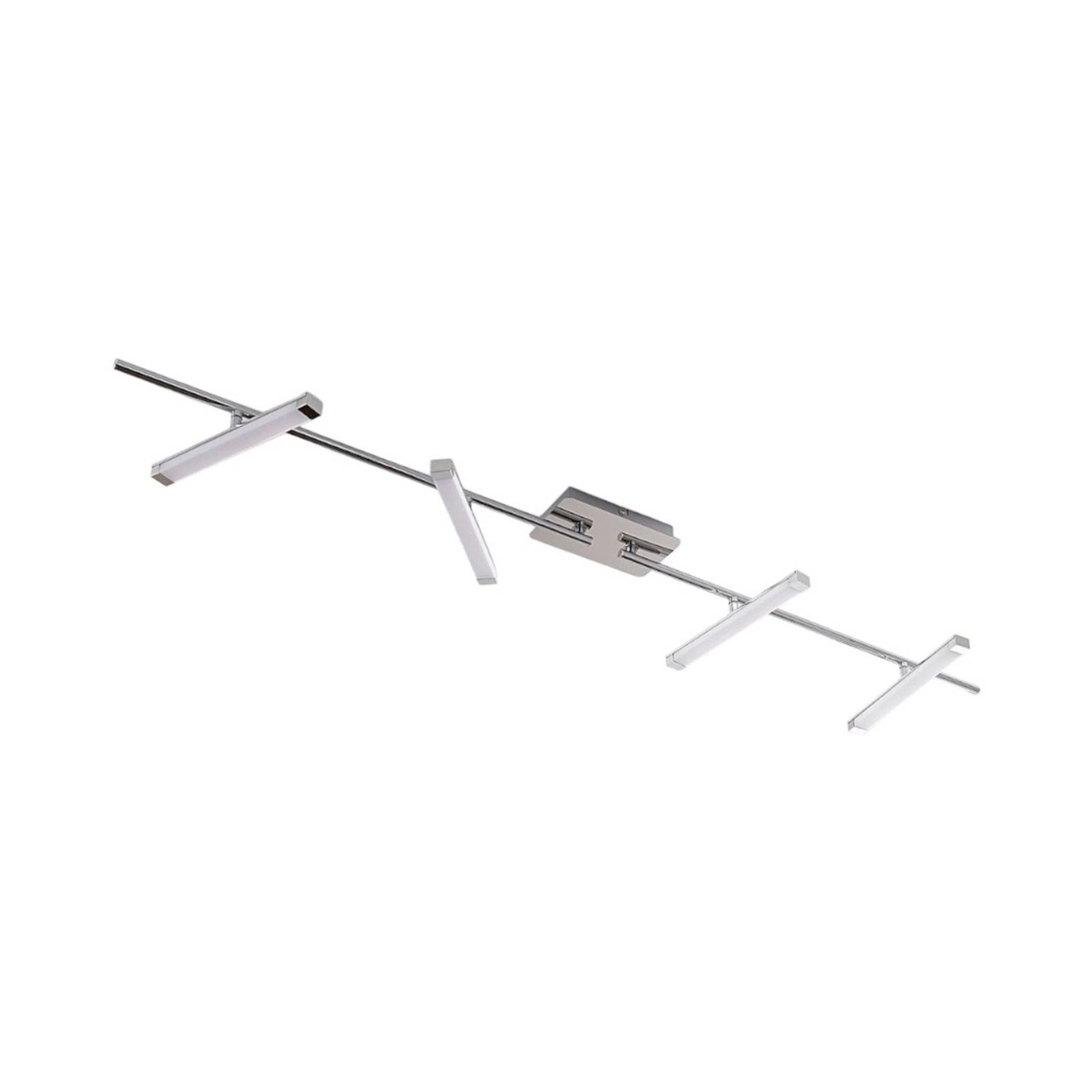 Lindby LED Deckenleuchte Pilou 9621740 Dimmbar Modern in Chrom aus Metall 4 günstig online kaufen