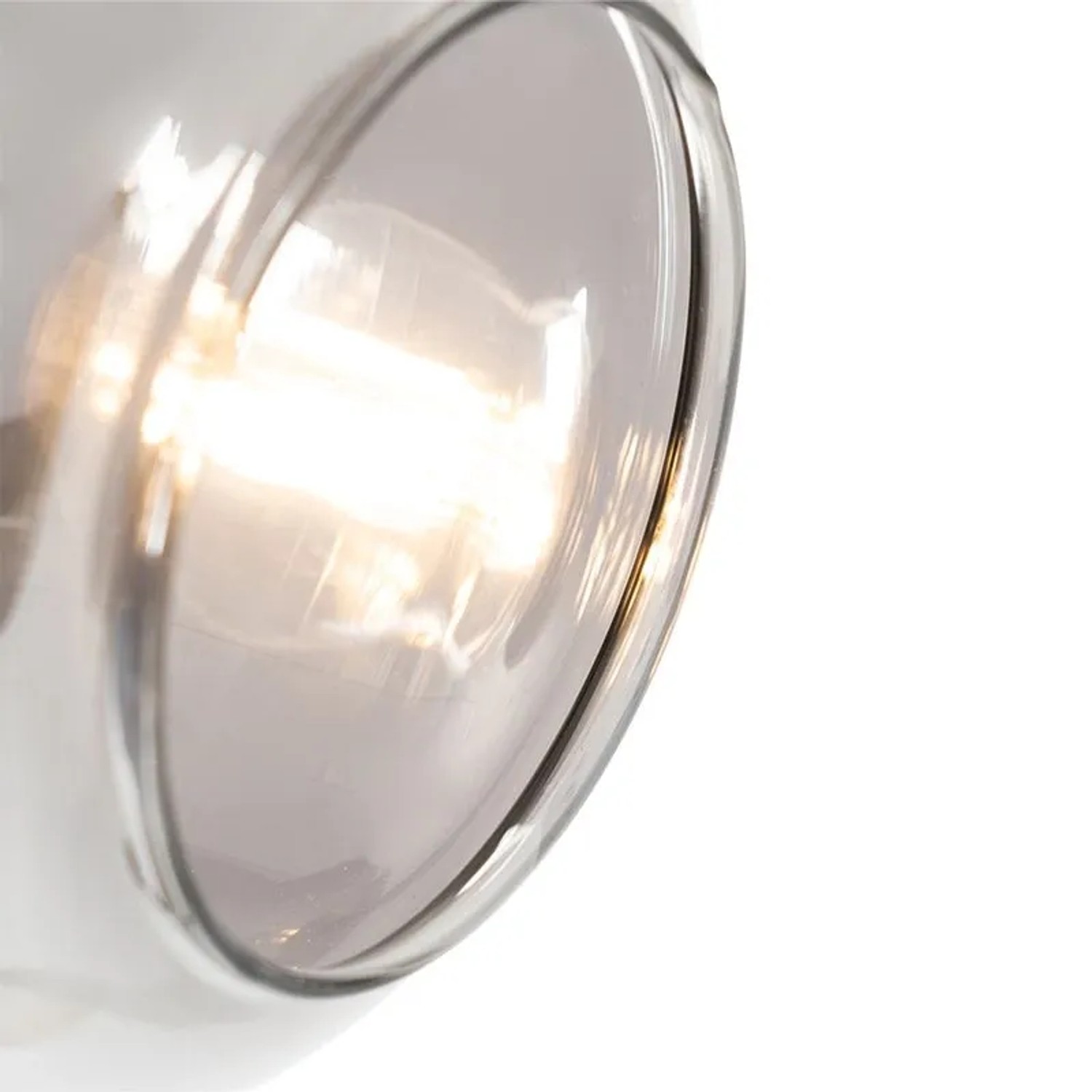 QAZQA Stehlampe Schwarz mit Gold mit Rauchglas 2 Lichter Zuzanna_5