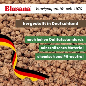 Blusana Blähton 8-16mm, grobe Körnung. Pflanzsubstrat und Drainage für Innen- und Außenbereich.