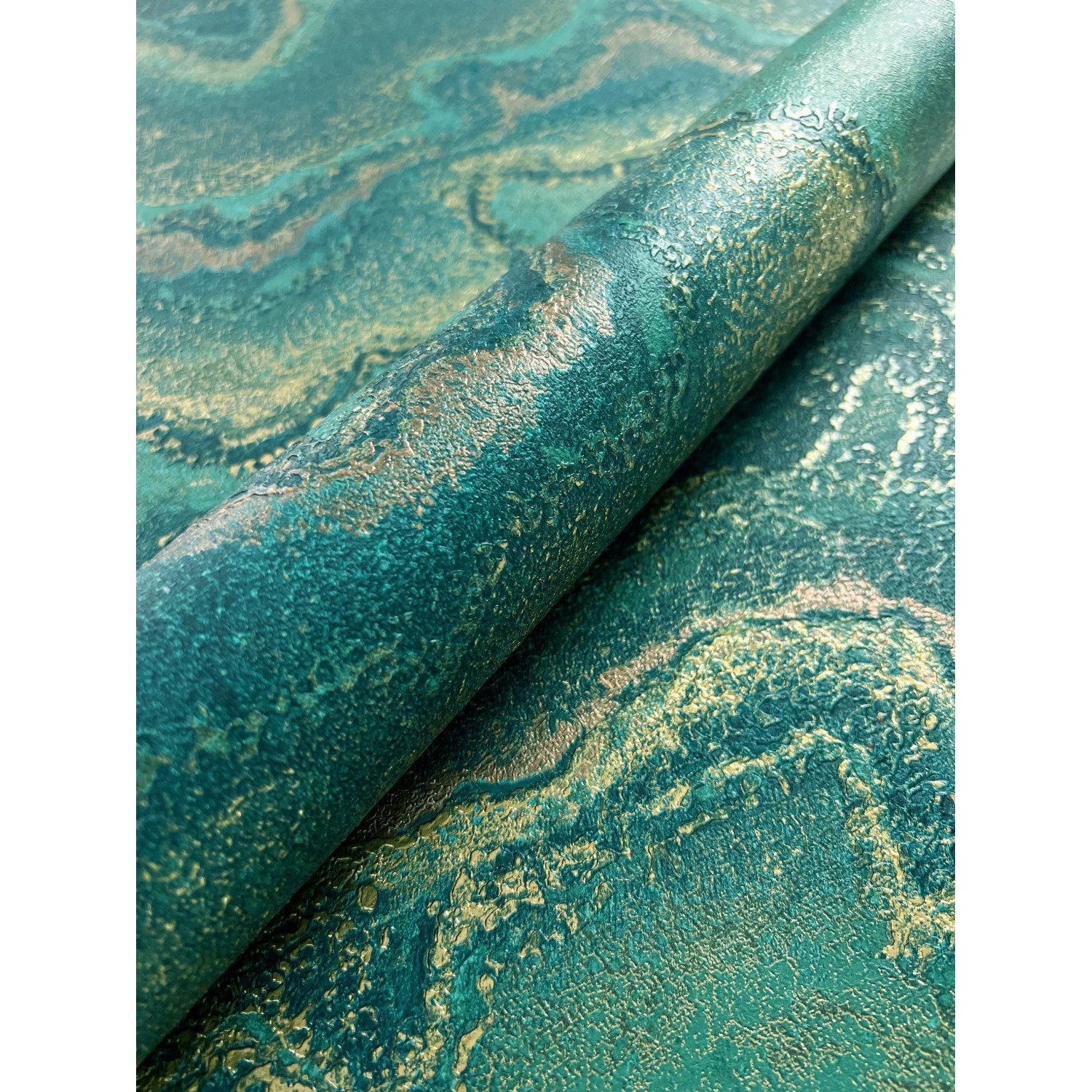 Thumbnail - Newroom Vliestapete Dione Petrol Marmor Modern FSC®