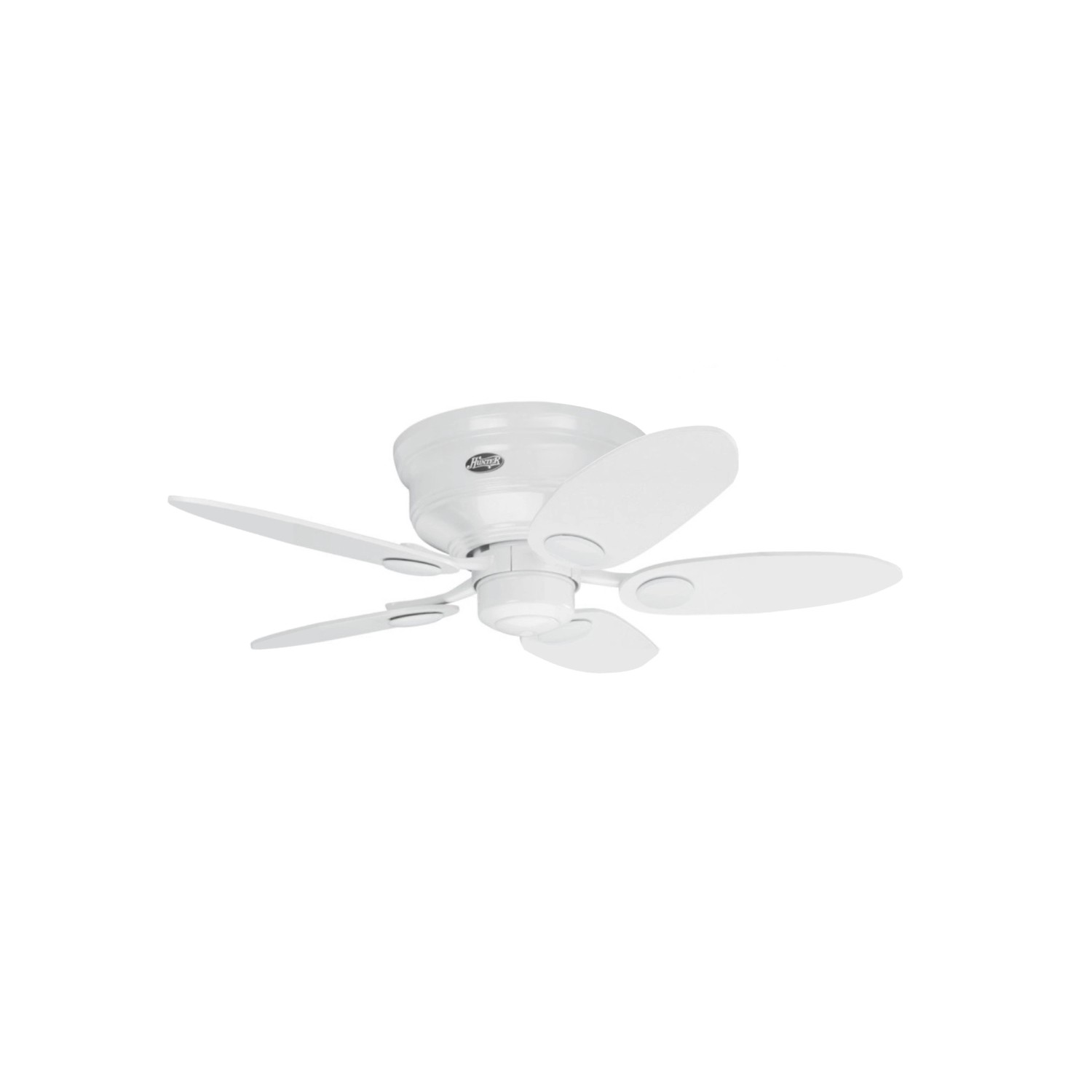 HUNTER FANS Deckenventilator Mini Low Profile Weiß 112 cm mit Zugkette günstig online kaufen