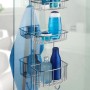 Wenko Duschcaddy Olesi mit 3 Etagen aus Edelstahl, zur Aufbewahrung in der Dusche.