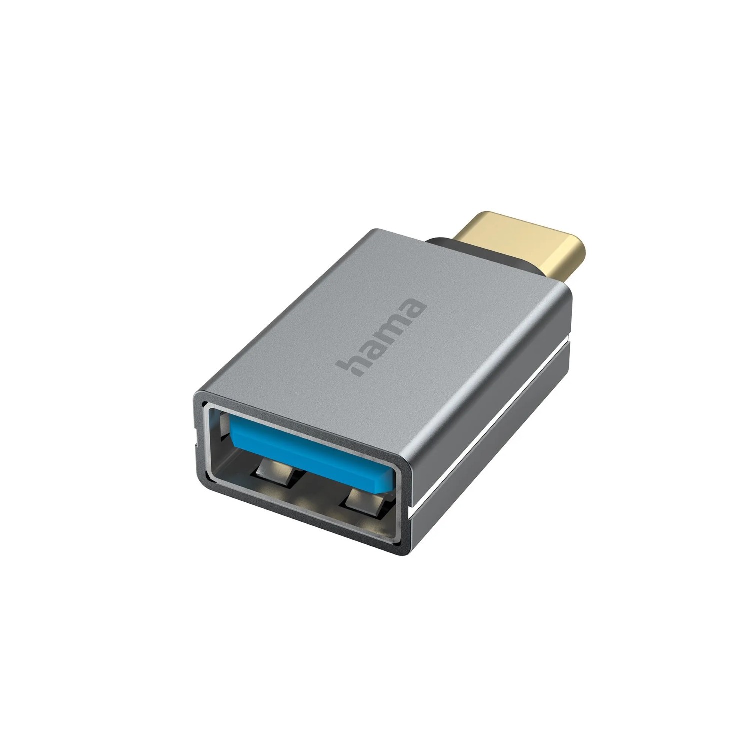 Image of Hama USB-OTG-Adapter USB-C-Stecker & USB-Buchse USB 3.2 Gen1 Aluminium 5 Gbit/s