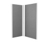Duschparadies 120 x 100 x 210cm Duschrückwand Duschrückwände Wandverkleidung Premium Aluverbundplatte 3mm Fliesenersatz Zementgrau_2