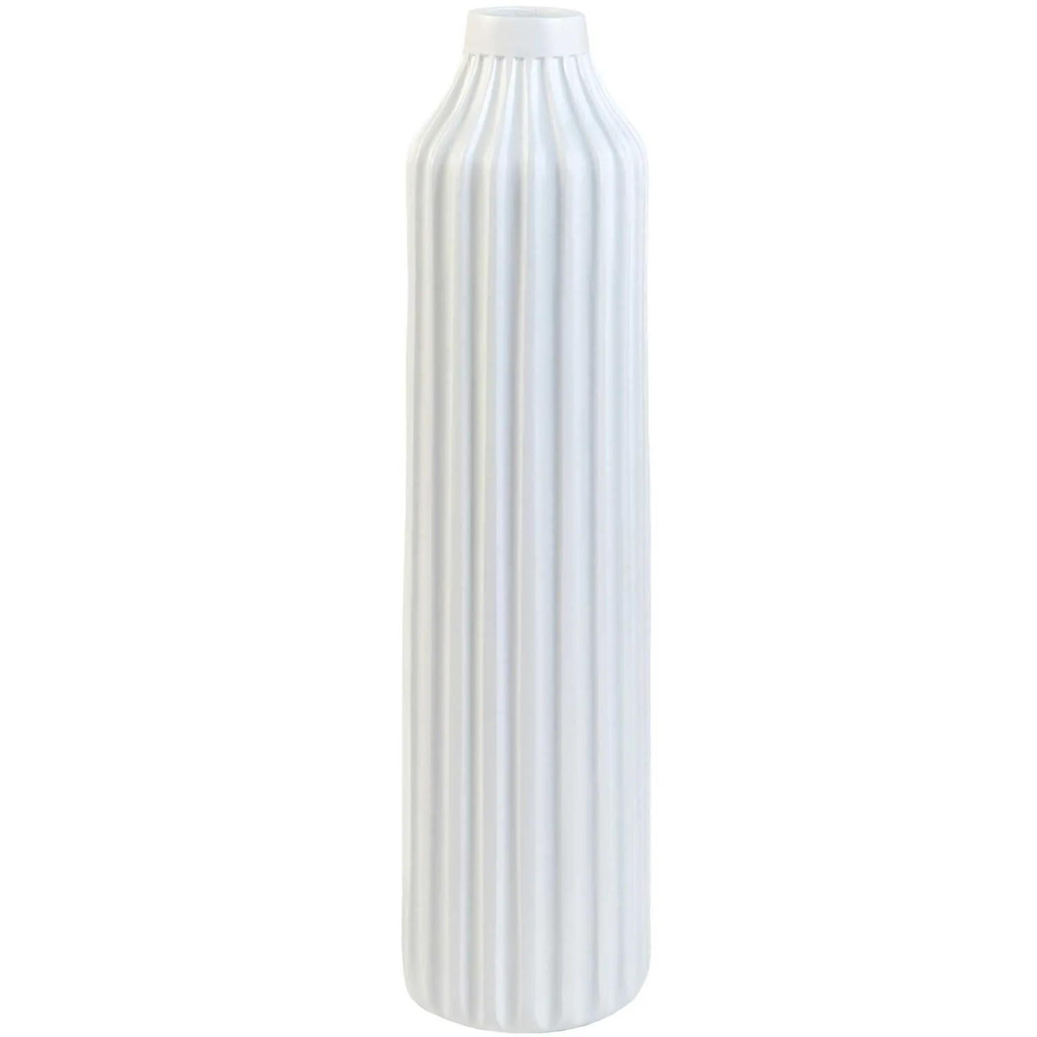 Vivanno Bodenvase Verto 20 cm x 20 cm x 80 cm Wellenweiß