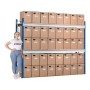 PROREGAL Weitspannregal Maximus Pro Grundregal, 5 Ebenen mit Kartons