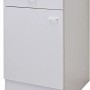 Flex-Well Classic Unterschrank Speed, 50 cm, Weiß, mit Schublade und Drehtür.