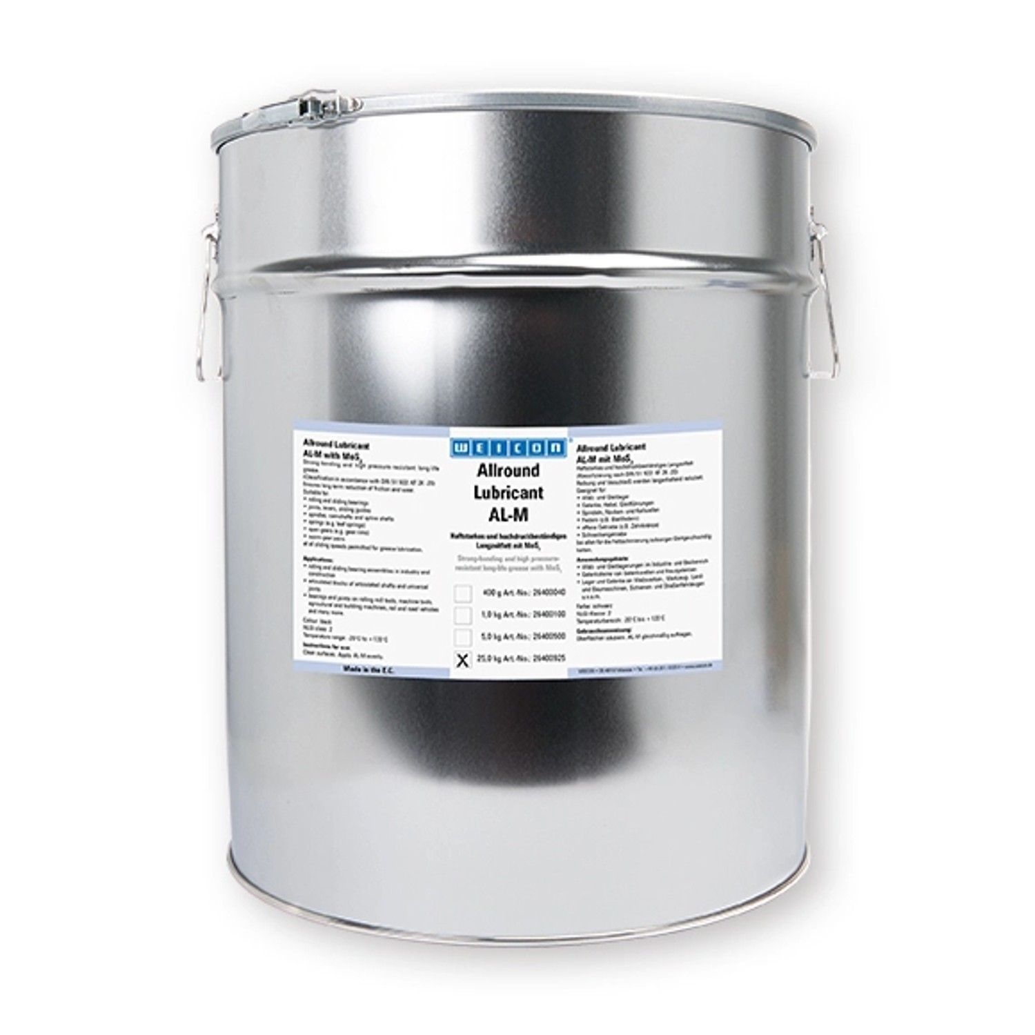 WEICON Allround-Lubricant 25kg AL-M 25000 Langzeitfett m.MoS2