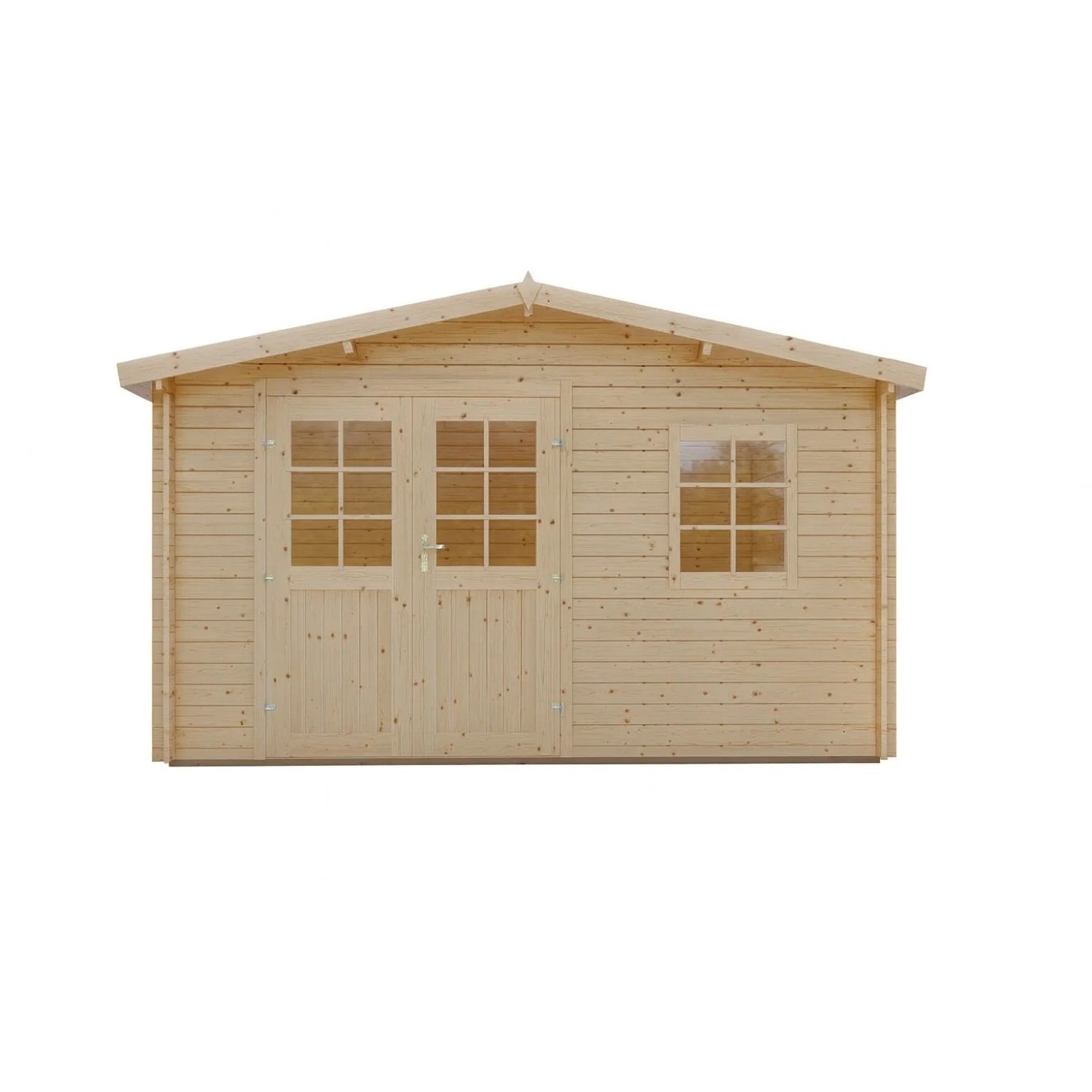 Finn Art Gartenhaus Schweden 18 aus Holz  28 mm Blockbohlen 4×3 m mit Doppe günstig online kaufen