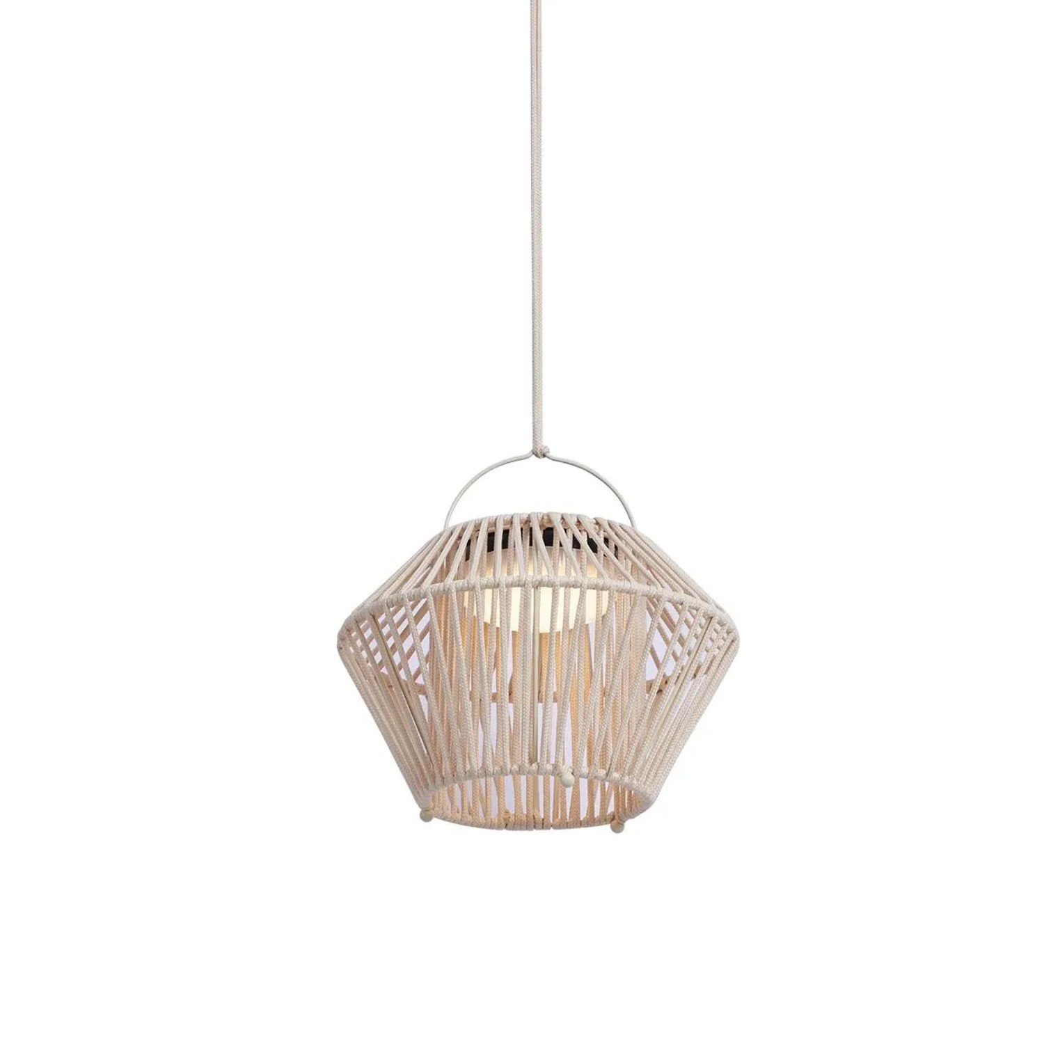 QAZQA Böhmische Tischleuchte Beige inkl  LED 3 Stufen Dimmbar IP54 Solar Wiederaufladbar Duco