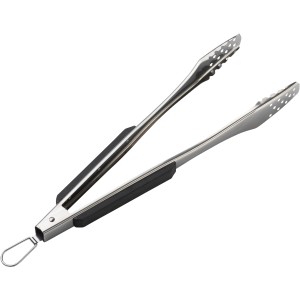 Landmann Grillzange Pure aus Edelstahl mit gummiertem Griff für komfortables Grillen.