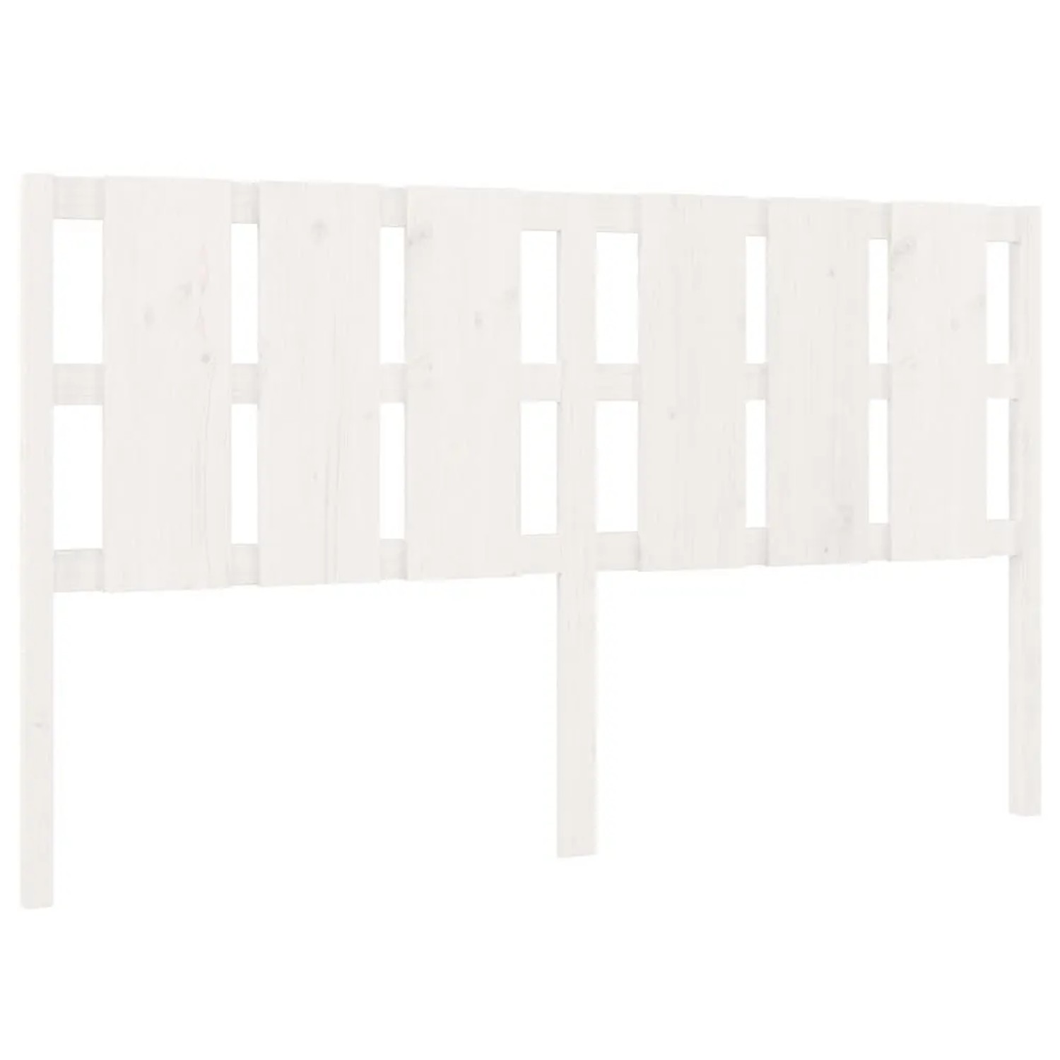 vidaXL Kopfteil Weiß 185,5x4x100 cm Massivholz Kiefer 818006