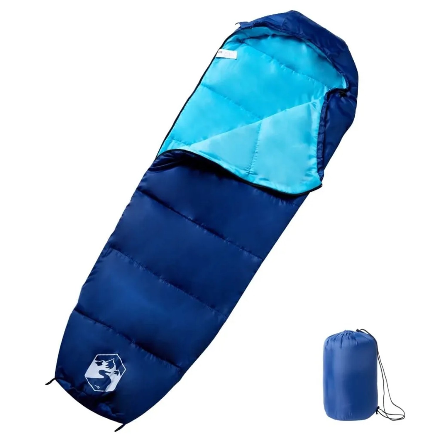 vidaXL Mumienschlafsack für Erwachsene Camping 3 Jahreszeiten 94523