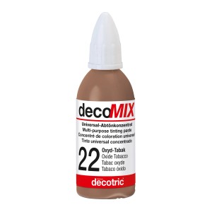 Decomix Universal-Abtönkonzentrat Oxyd-Tabak, 20ml Flasche. Abtönfarbe für Innen & Außen.