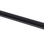 Schwarzer Bodenträger, 100 cm, für Regale im Baukasten-Stecksystem.