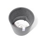 Grauer Ecopots Pflanztopf Amsterdam, 30x26 cm, mit Bewässerungssystem. Ideal für Zimmer- & Gartenpflanzen.