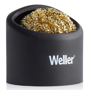 Weller Lötspitzenreiniger mit Messingschwamm in Silikon-Ablage.