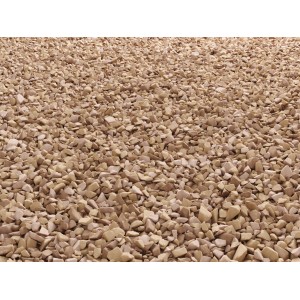 Garten-Splitt Caribbean Terra-Gelb, Kalkstein 8-16 mm, ideal für Gartenwege und Steingärten.