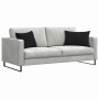 Schwarze vidaXL Sofakissen (2 Stk.) aus Cordstoff, 60x40 cm, auf einem Sofa.