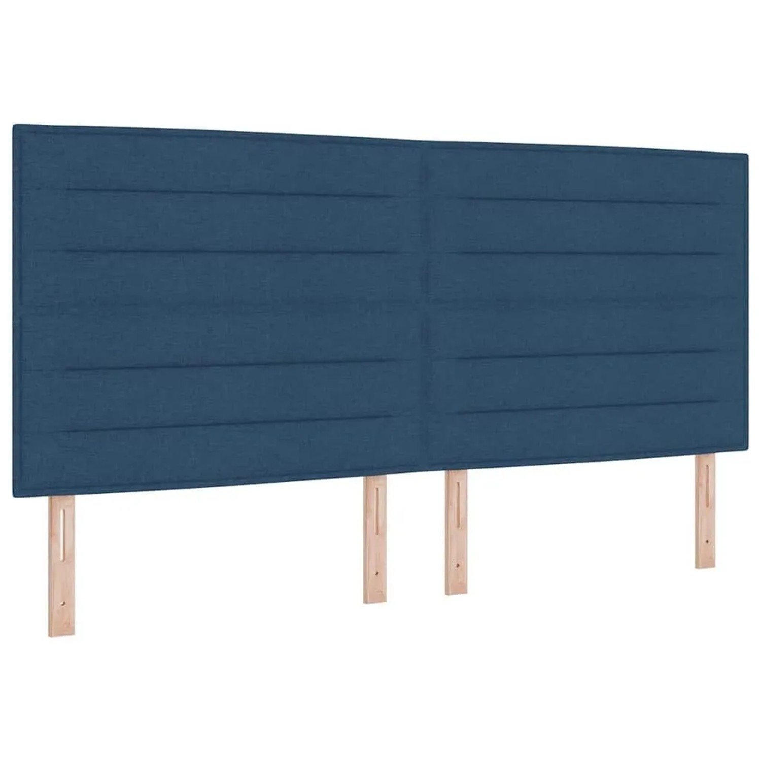 vidaXL Kopfteil mit Kopfteil Blau 200 cm Kunstleder 3337711